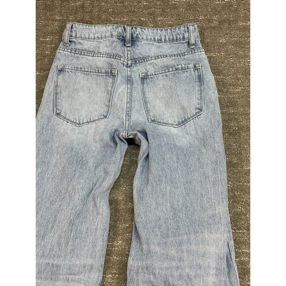Women’s Vervet Size 24 distressed Jeans Light Wash Baggy Straight Boyfriend - Picture 9 of 11